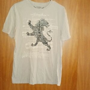 EXPRESS Graphic Lion Short Sleeve Tee Shirt Size Medium